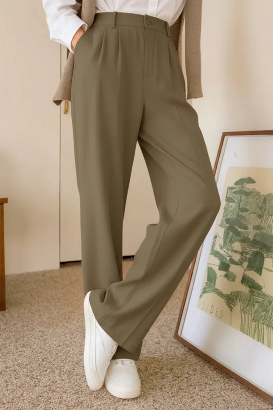 Men’s Linen Trouser – Olive